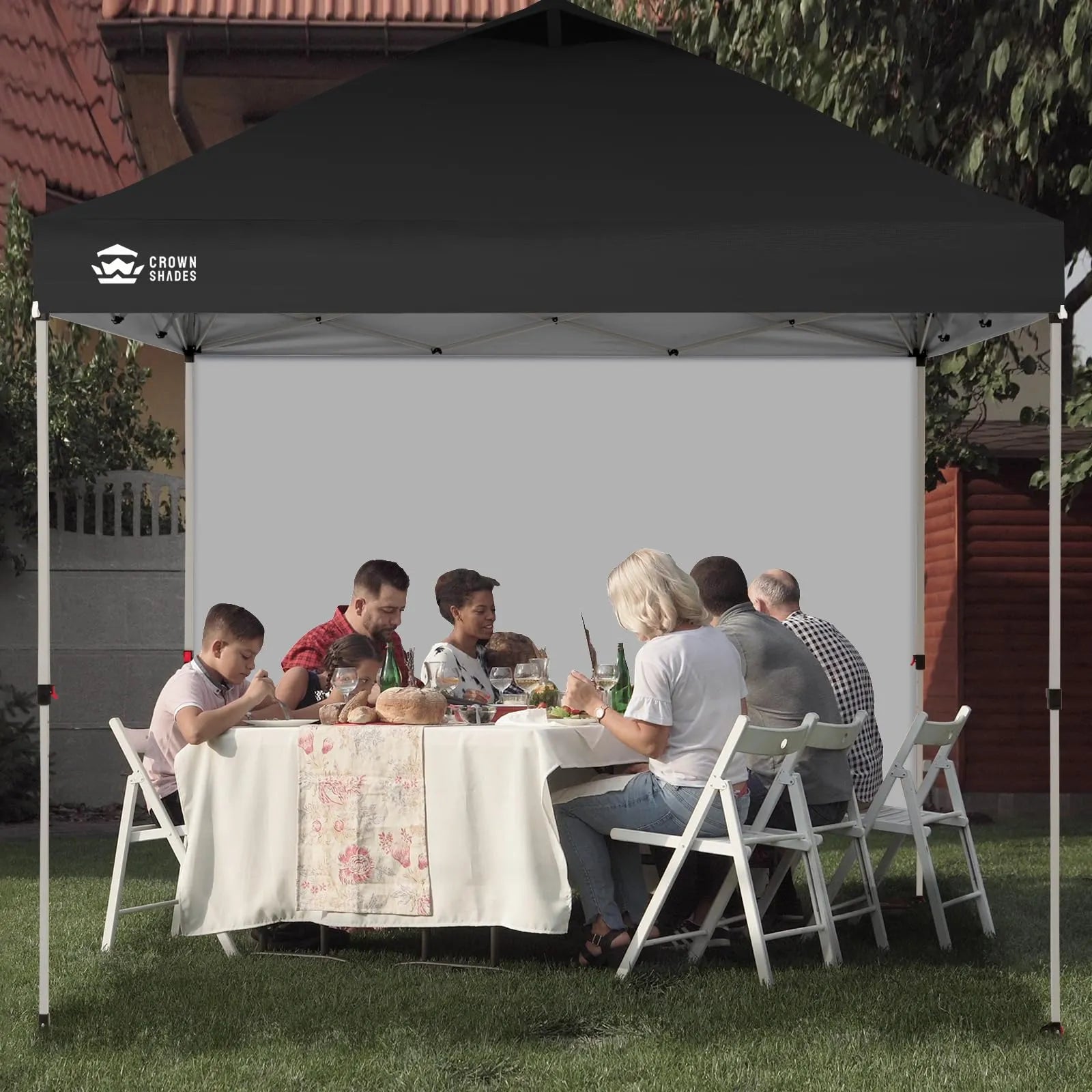 3m x 3m Pop Up Gazebo with Sidewall – One Push Waterproof Canopy