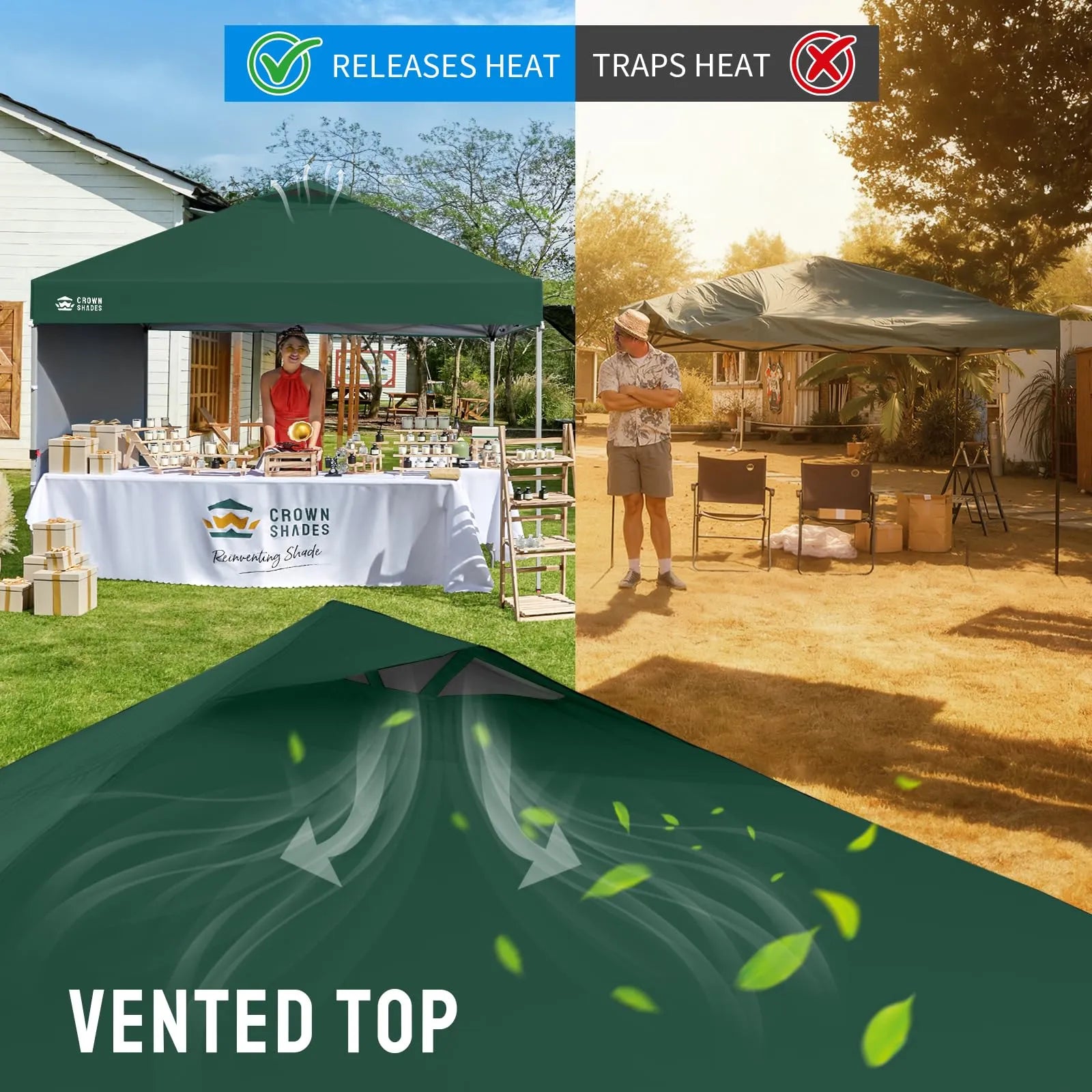 3m x 3m Pop Up Gazebo with Sidewall – One Push Waterproof Canopy