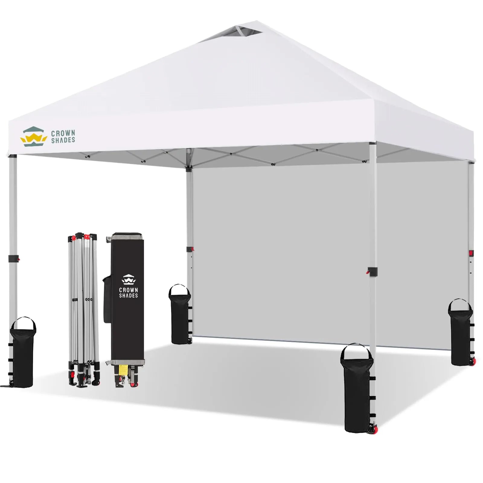 3m x 3m Pop Up Gazebo with Sidewall – One Push Waterproof Canopy