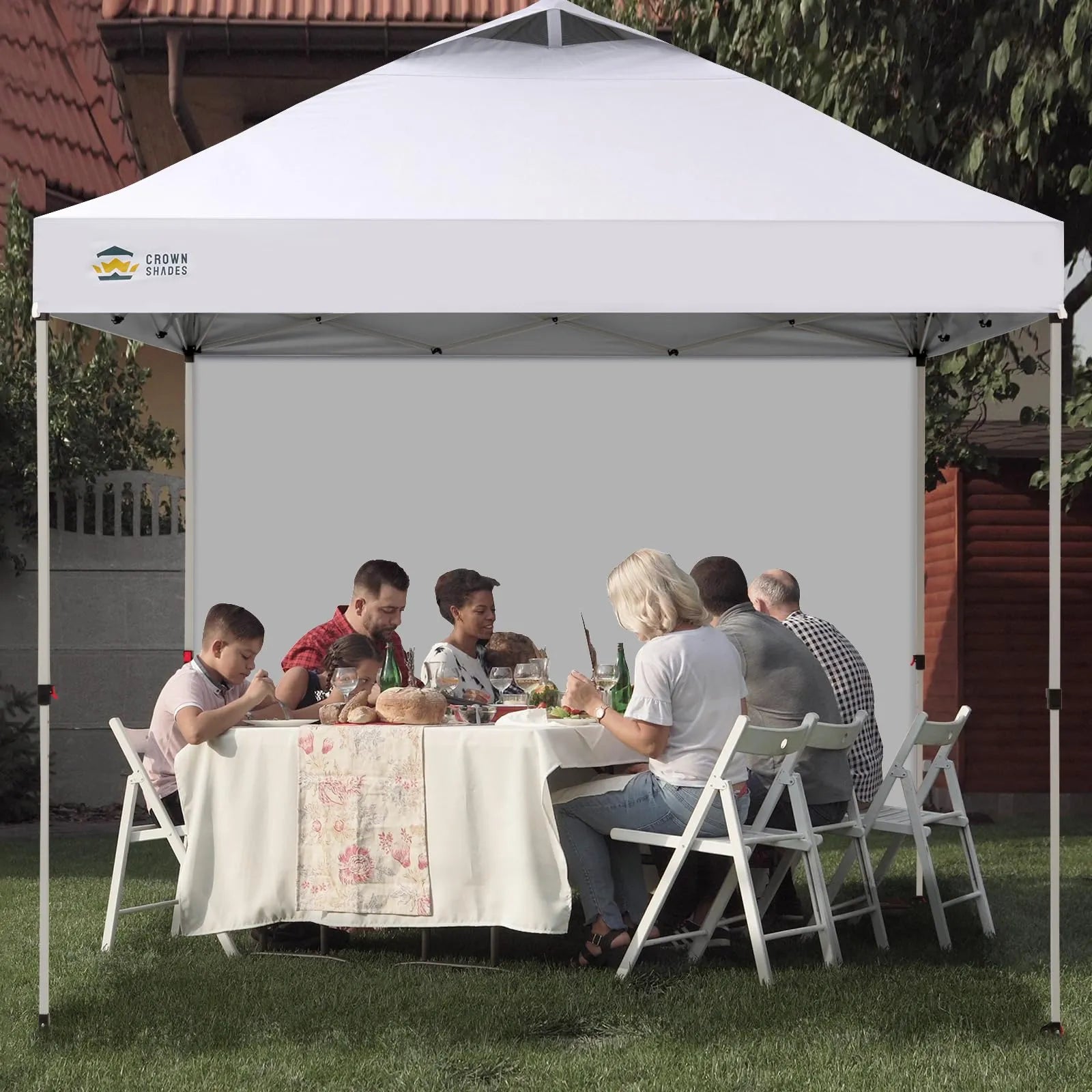 3m x 3m Pop Up Gazebo with Sidewall – One Push Waterproof Canopy