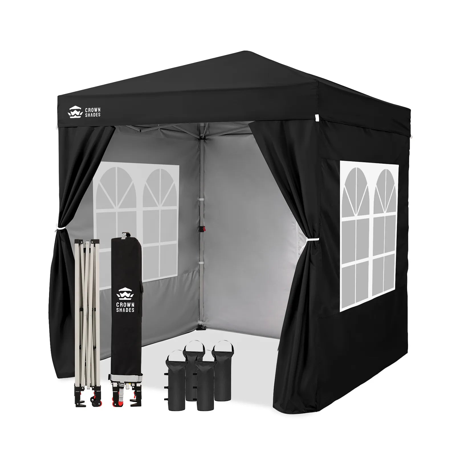 ArdenShade 2 x2m Pop Up Gazebo with 4 Sidewalls