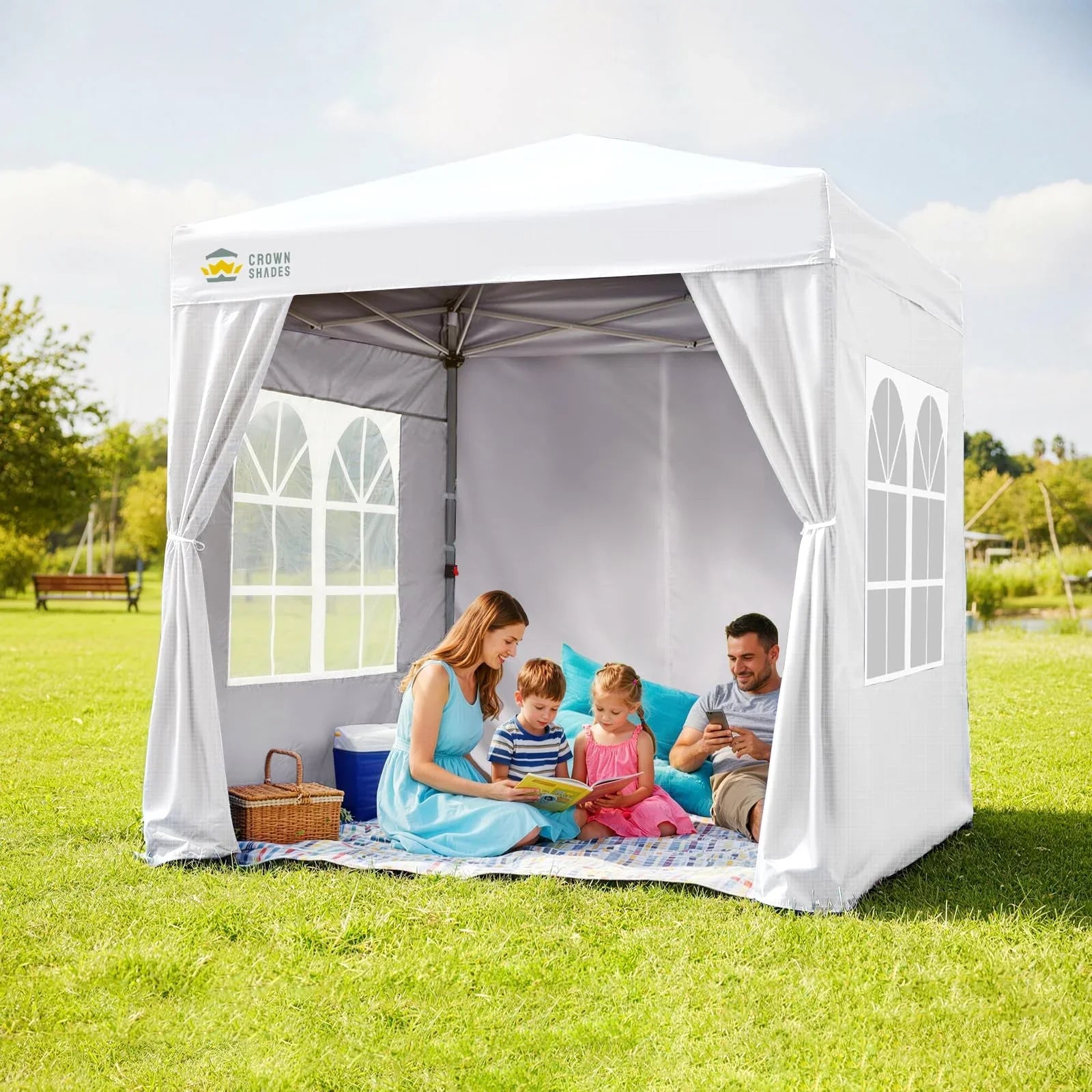 ArdenShade 2 x2m Pop Up Gazebo with 4 Sidewalls