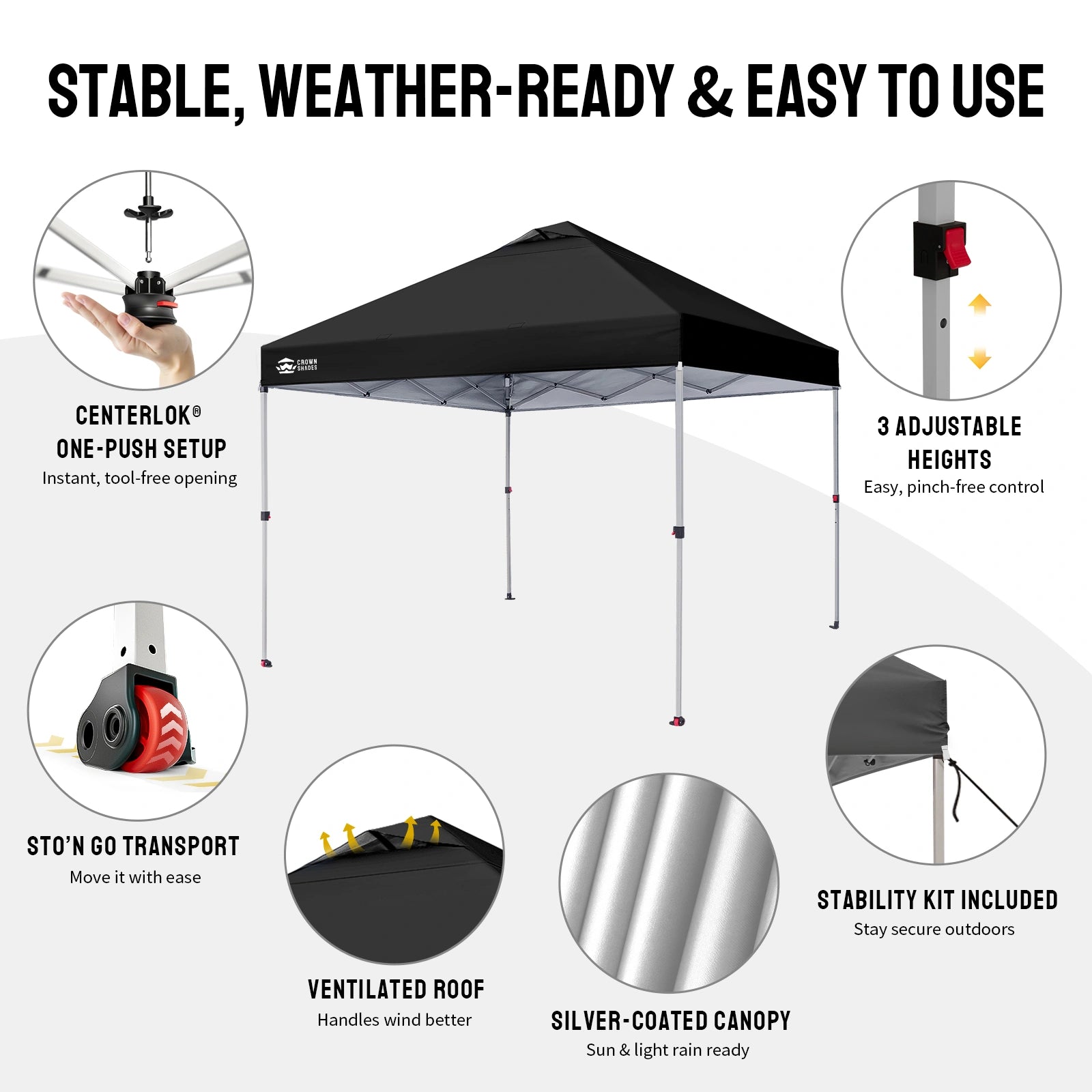 CenterLOK® Pop Up Gazebo - One Push Instant