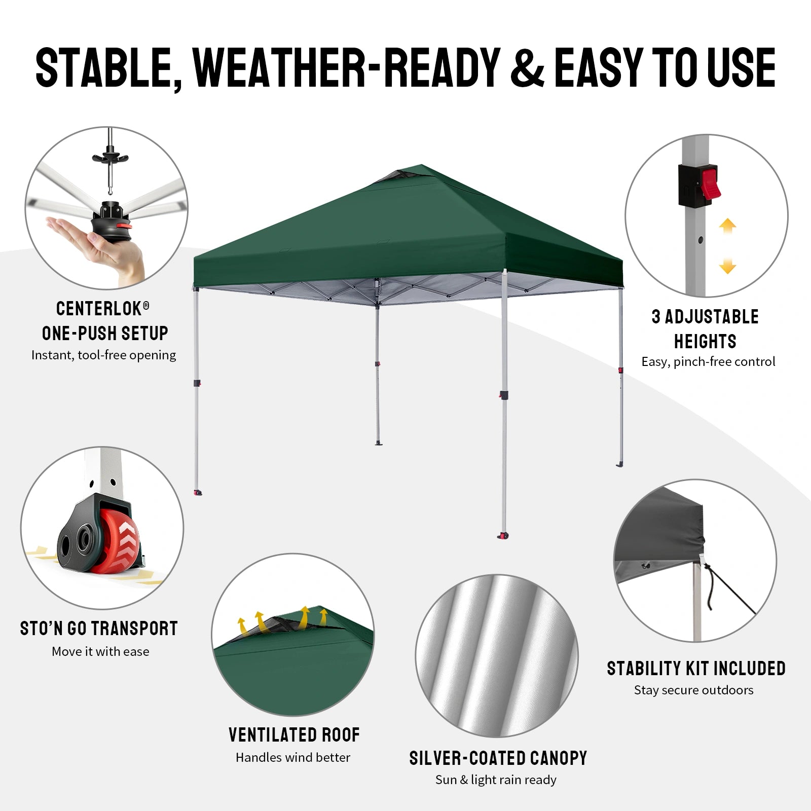 CenterLOK® Pop Up Gazebo - One Push Instant