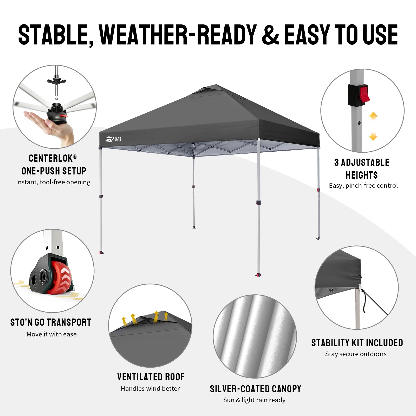 CenterLOK® Pop Up Gazebo - One Push Instant
