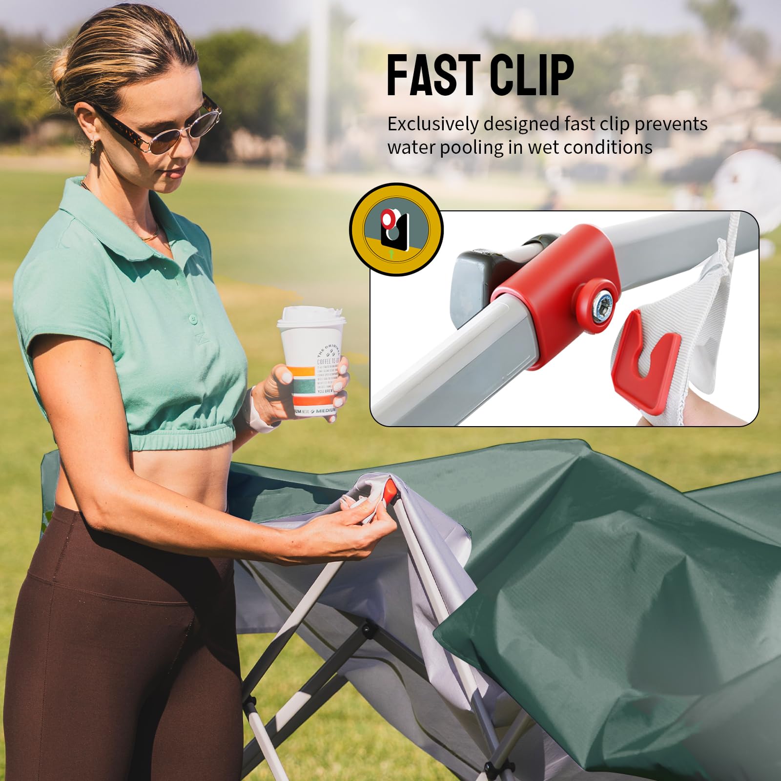 Pop Up Gazebo with 4 Sidewalls - One Push CenterLOK® Instant Setup
