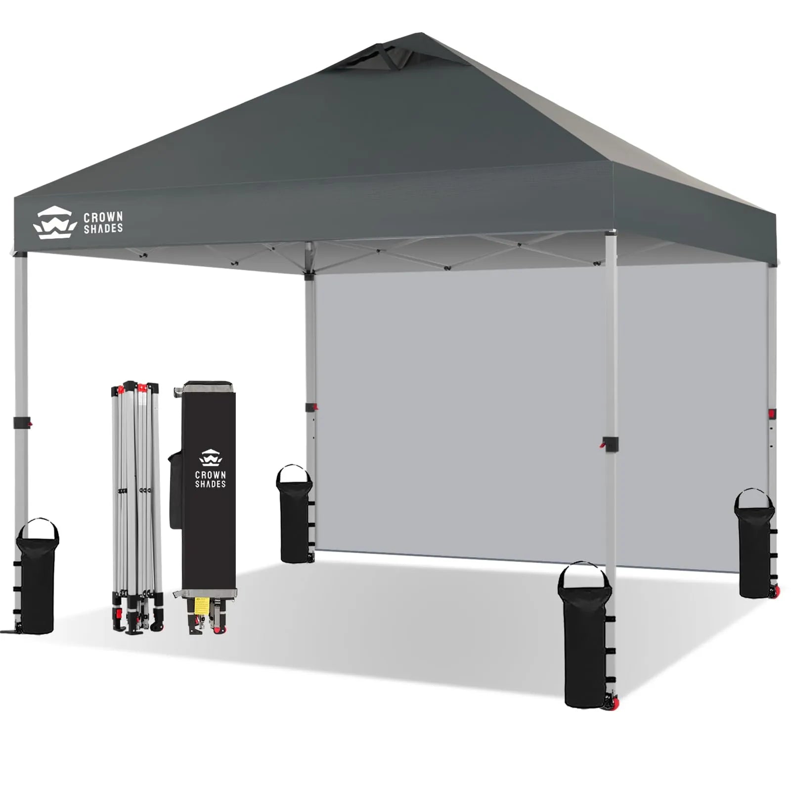 3m x 3m Pop Up Gazebo with Sidewall – One Push Waterproof Canopy