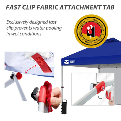 3m x 3m Pop Up Gazebo with Sidewall – One Push Waterproof Canopy