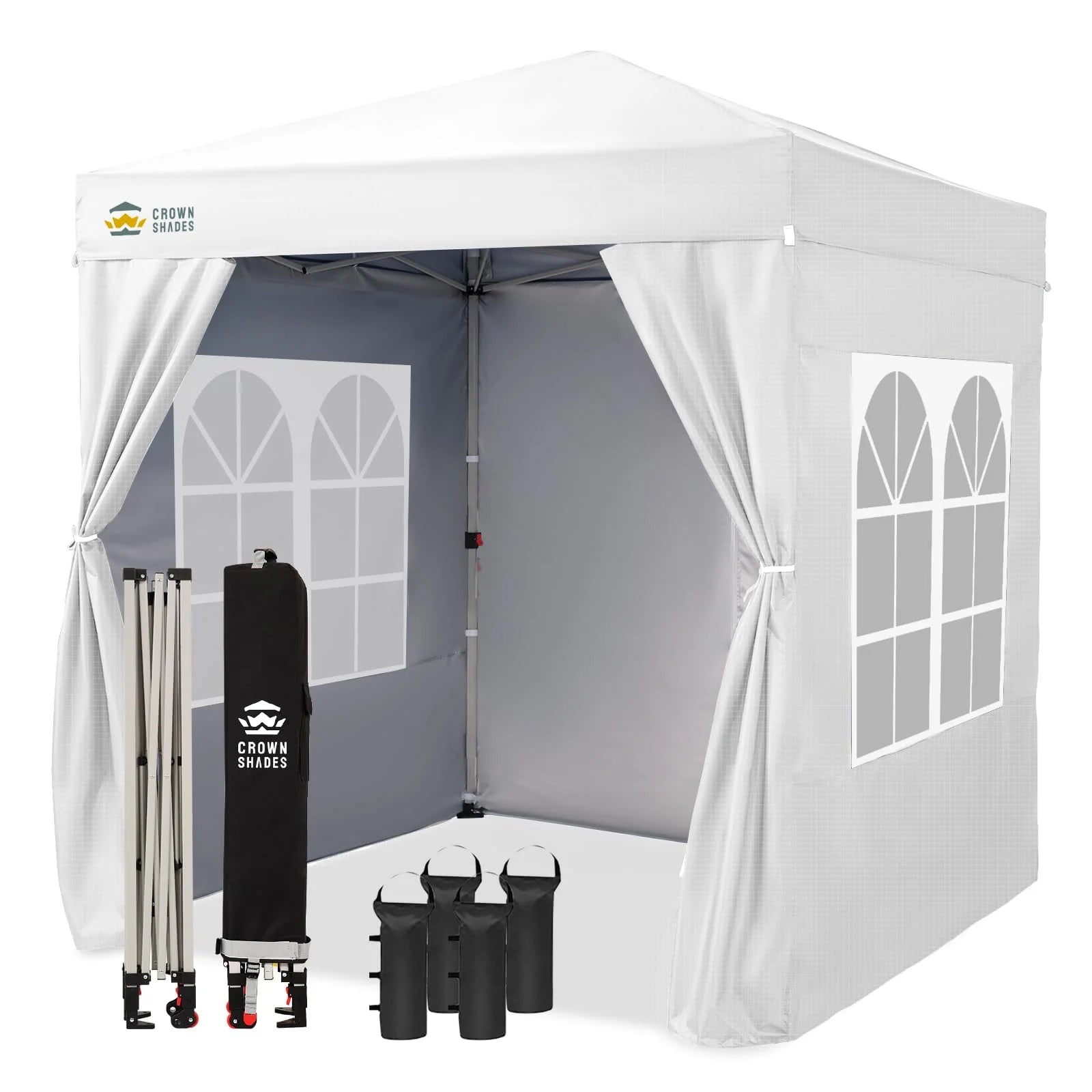 Heavy-Duty Pop-Up Canopy Shelter – 2m x 2m with Side Panels