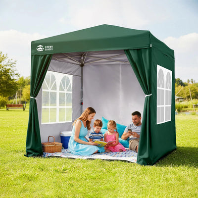 Heavy-Duty Pop-Up Canopy Shelter – 2m x 2m with Side Panels