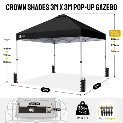 CenterLOK® Pop Up Gazebo - One Push Instant