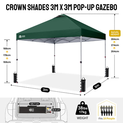 CenterLOK® Pop Up Gazebo - One Push Instant