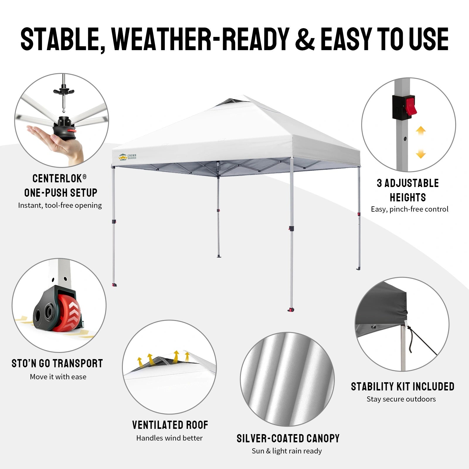 CenterLOK® Pop Up Gazebo - One Push Instant